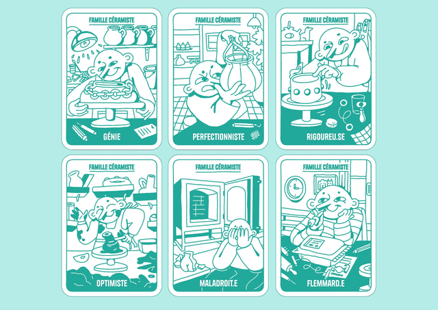 Jeu de cartes - 7 familles d'artistes incompris.es