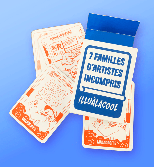 Jeu de cartes - 7 familles d'artistes incompris.es
