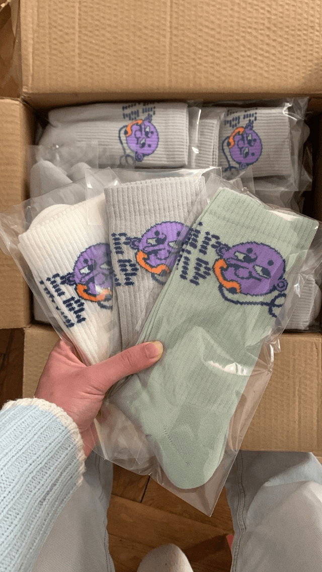 Paire de chaussette "bip bip"