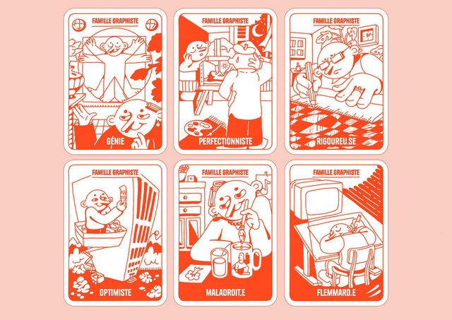 Jeu de cartes - 7 familles d'artistes incompris.es
