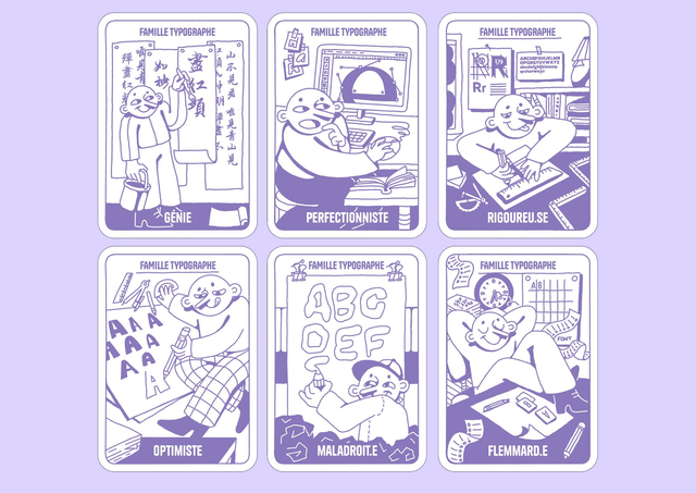 Jeu de cartes - 7 familles d'artistes incompris.es